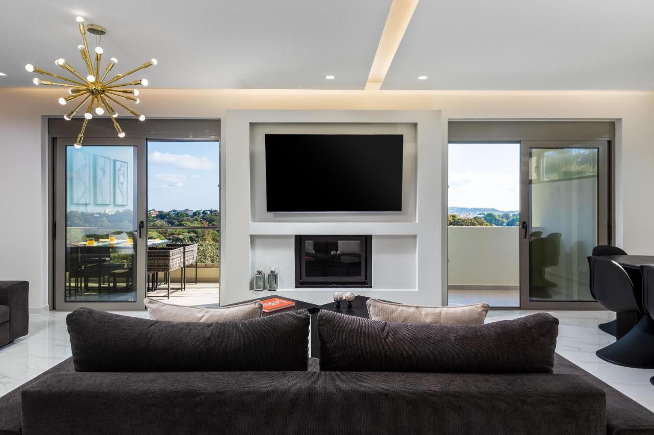 Panorama Luxury Penthouse Apartment Ixia  Bagian luar foto